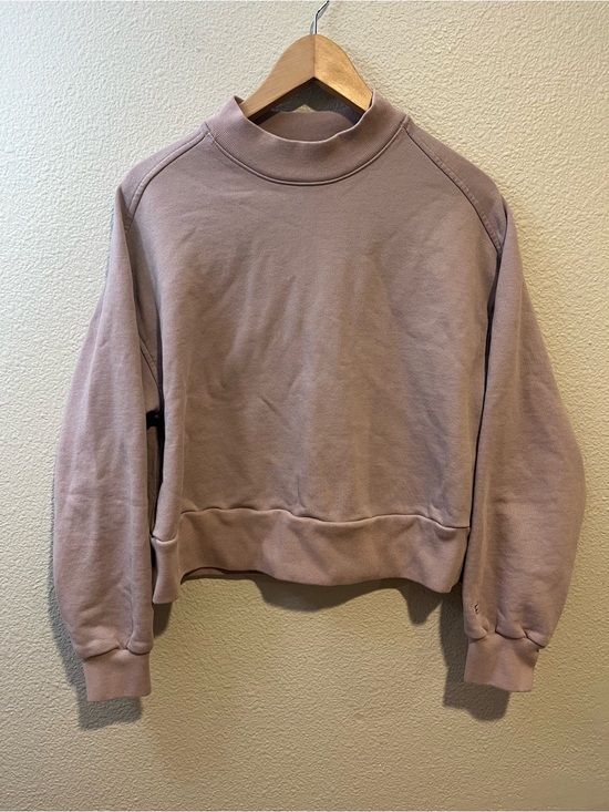 Everlane Sweaters - Everlane 100% Organic Cotton Cropped Crewneck Sweater Mauve Purple Size Medium